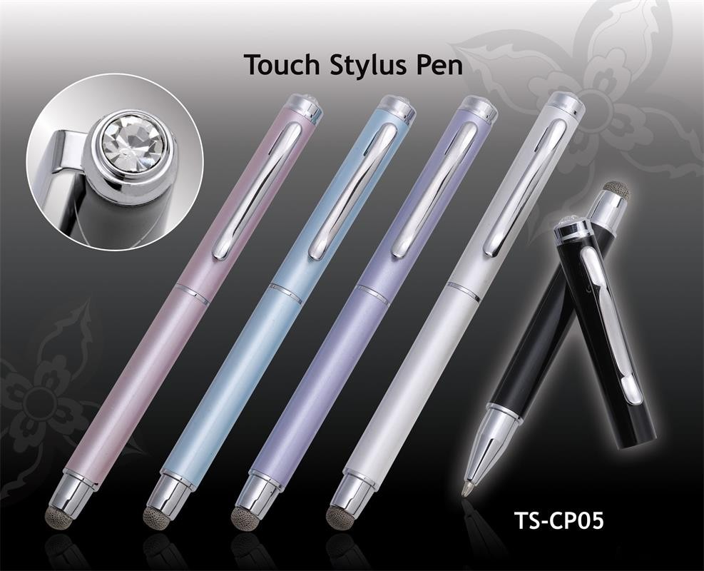 五色金属镶钻触摸屏手写笔 TS-CP05